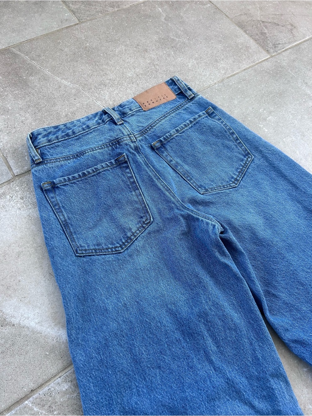 PacSun Blue Wide Leg Flare Jeans - Picture 6 of 7